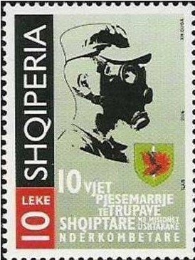 Scene from the Rozafa legend, overprinted