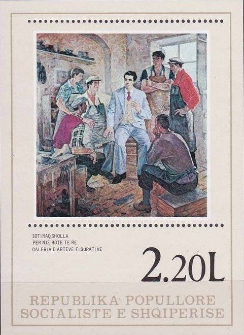 Emblems of Albania Post, UPU and World Map