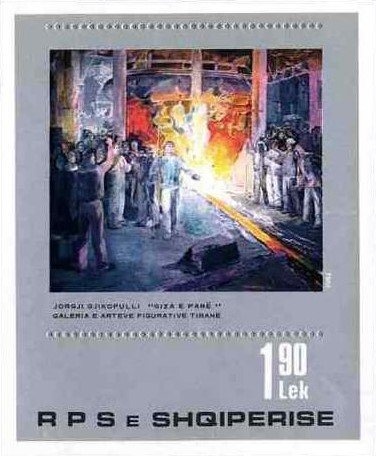 Eagle, Dragon, Ribbon with Flags of China and Albania