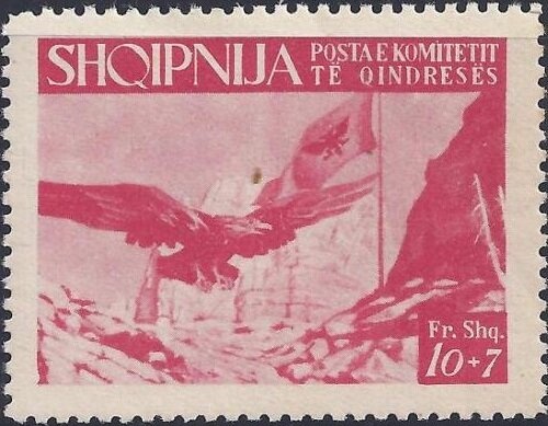 Handstamp with subsequent Eagle Impression