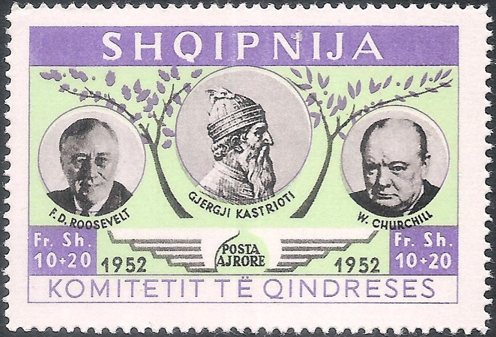 Scene of warriors in battle, painted by Naxhi Bakalli