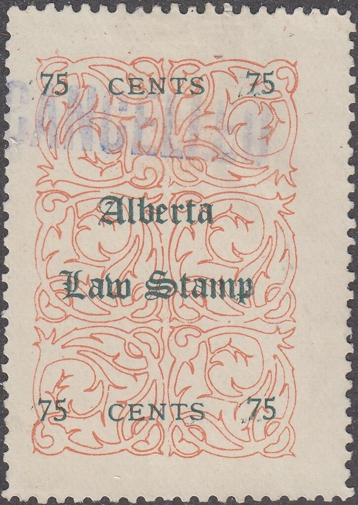 Dove overprinted 50p in red