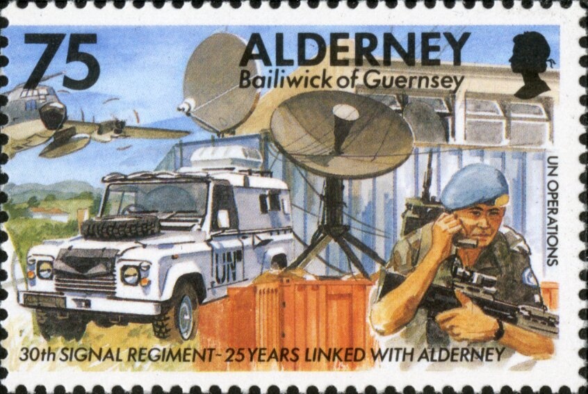 Streets of Kasbah, Algiers surcharged