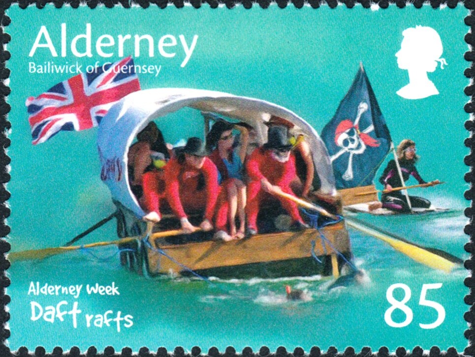 Overprinted T and Takse in violet