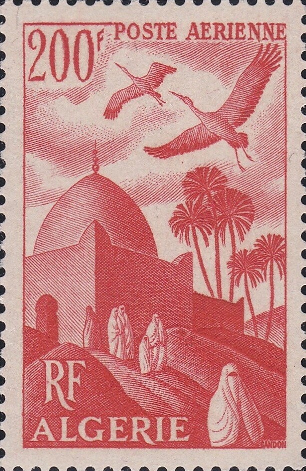 Tlemcen Mosque, Algeria - Overprinted “EA”