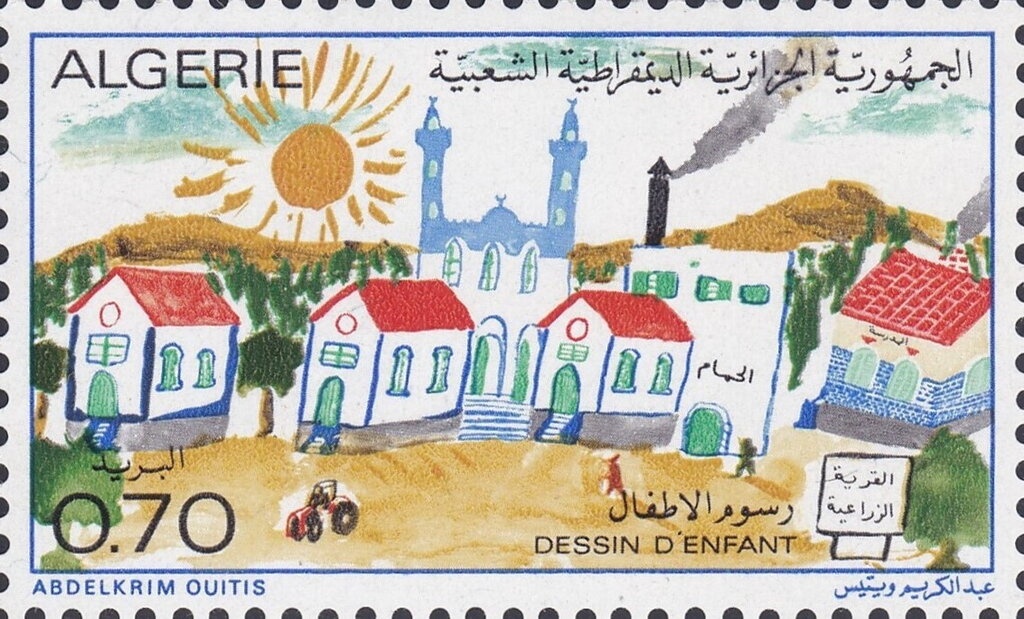 Type Blanc - overprinted "ALGERIE" and surcharge