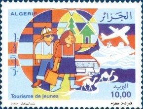 Summer Palace, Algiers overprinted and surcharged