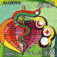 Overlooking the Bay of Algiers, 5 trees overprint & surcharg