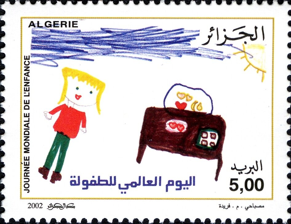 Type Blanc - overprinted "ALGERIE"