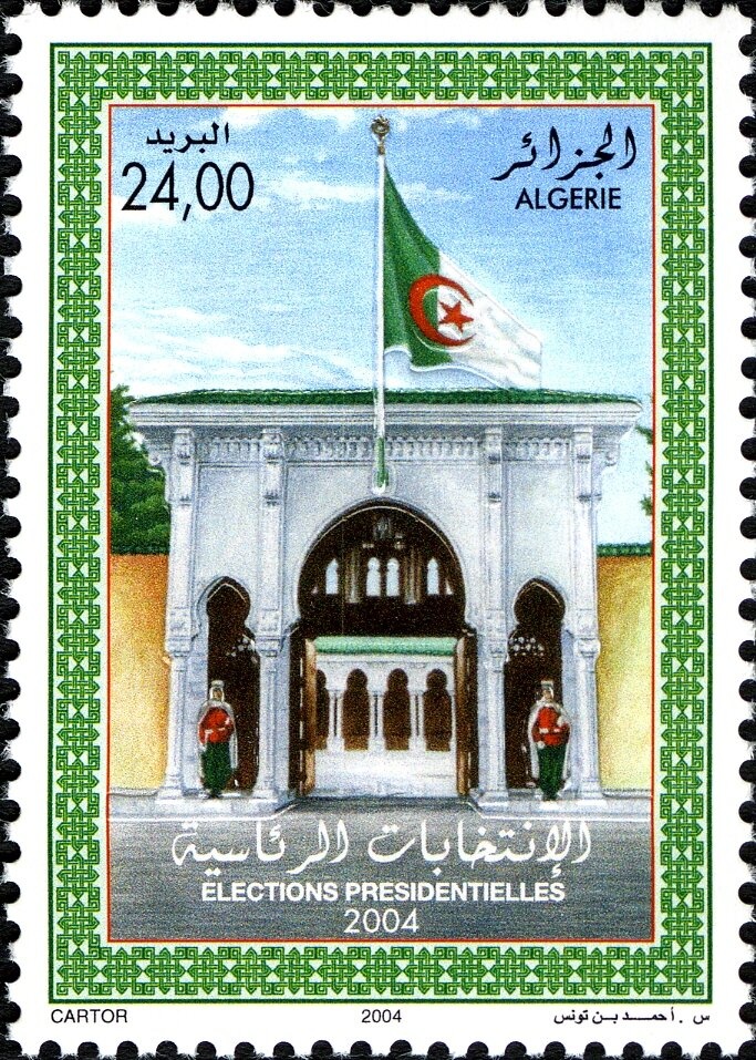 French postman in front of St. Joan de Caselles