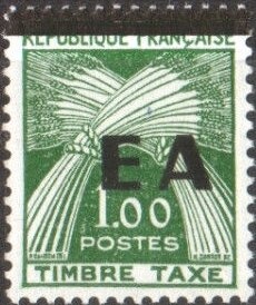 "General Post Office" overprinted TRAITE DE VERSAILLES