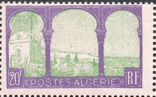 Ghardaia, Mzab overprinted and surcharged