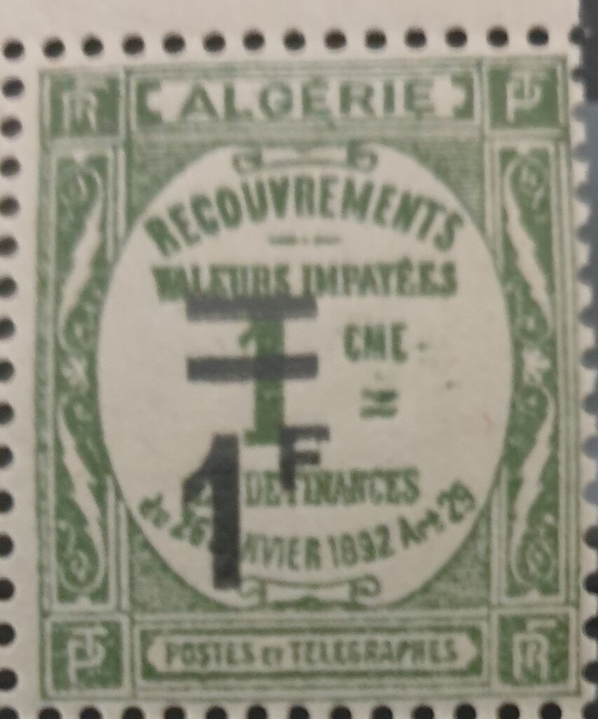 Type Semeuse - overprinted "ALGERIE"