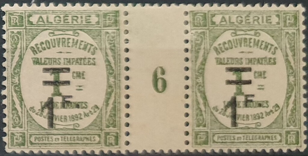 Ghardaia, Mzab overprinted and surcharged