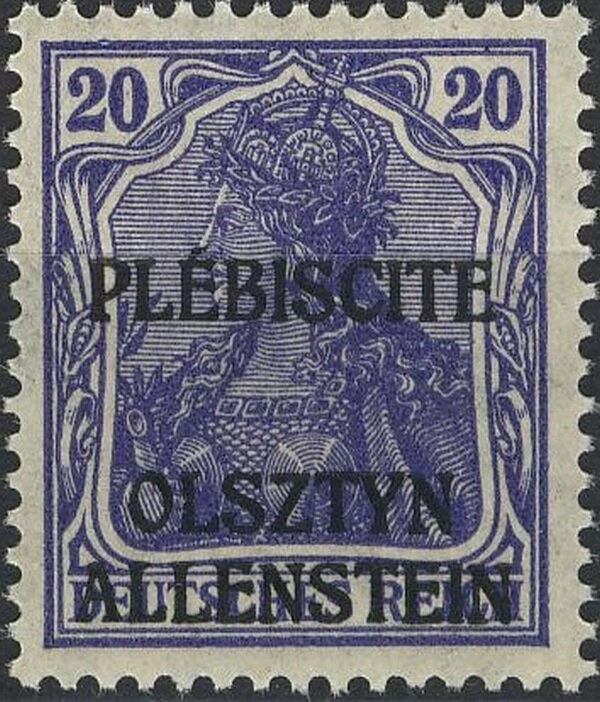 "Germania" overprinted TRAITE DE VERSAILLES