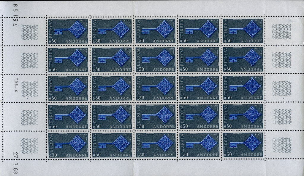 Street in the Casbah overprinted & surcharged