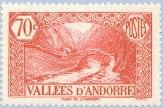 Coat of arms (stone carving) at the old town hall of Andorra