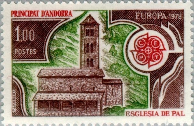 Fresco of the altar wall of the church St. Joan de Caselles