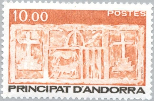 Coat of Arms of Oran - printed on both sides, imperf