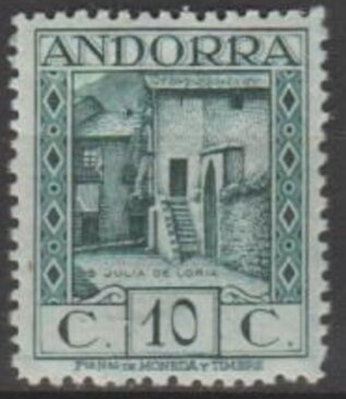 Coat of Arms of Oran - double surch, imperf