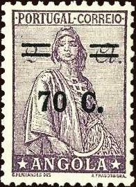 King Carlos I - overprinted "REPUBLICA" and surcharged