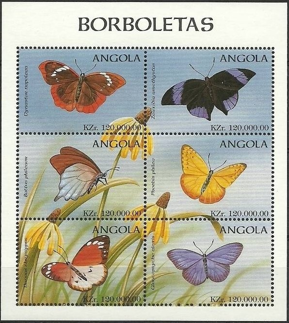 100 years stamps in Angola