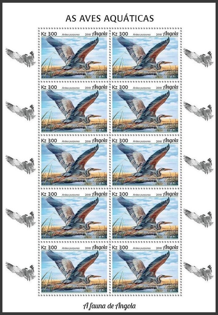 Flora and Fauna Yellow Billed Stork (Mycteria ibis) Overprnt