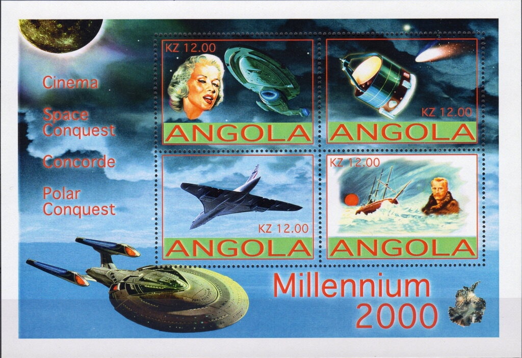 UPU Emblem over Map of Anguilla