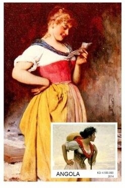 Lesser Antillean Bullfinch (Loxigilla noctis) - Overprinted