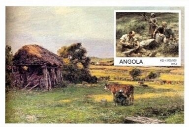 Church, House and Poinsettias