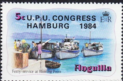 Laughing Bird (Larus atricilla) - Overprinted