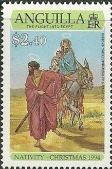 "The Flight into Egypt" (detail) (Sano Di Pietro)