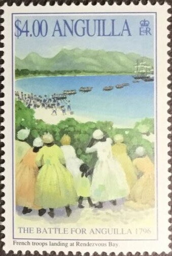 Pall Mall Square, Basseterre - Overprinted