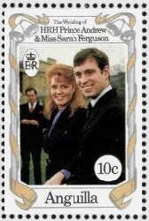 UPU Emblem over Map of Anguilla