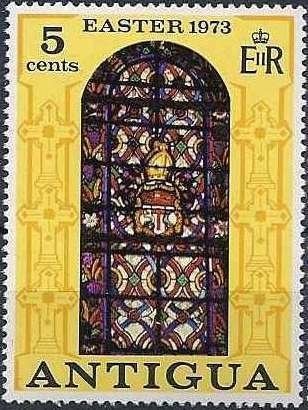 UPU Emblem over Map of Anguilla