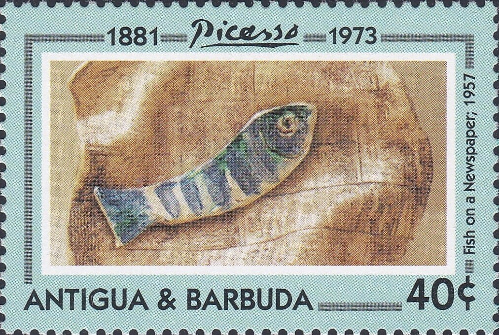 Sir Vivian Richards with Enlarged Action Photo of Himself