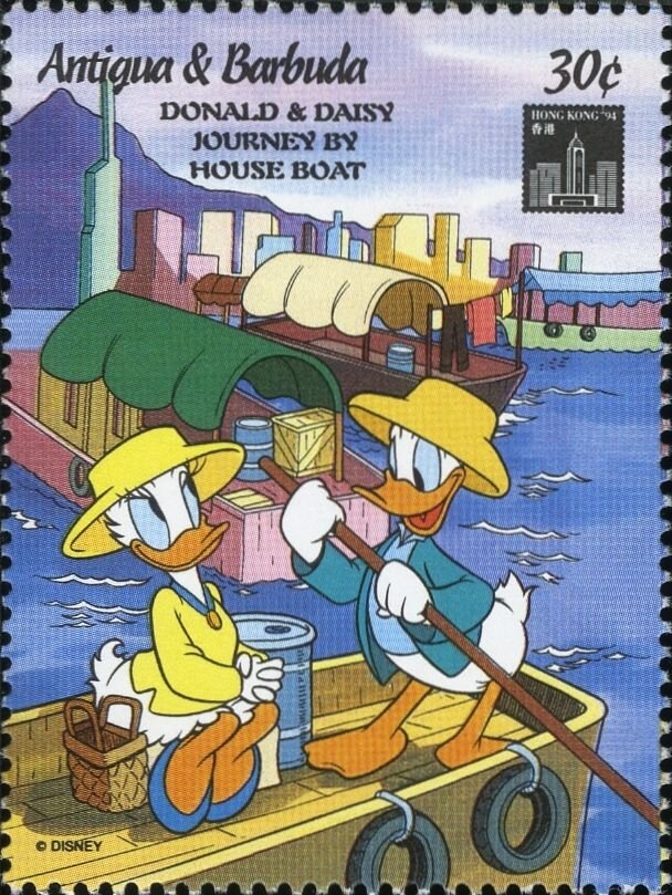 Donald, Mickey and Pluto Stringing Popcorn