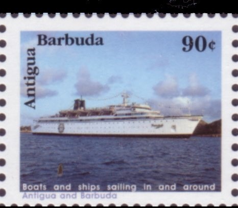 Sir Vere Cornwall Bird, Sr. with Antigua Flag in Background