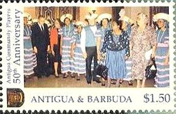 Sir Vere Cornwall Bird, Sr. Dressed in Orange