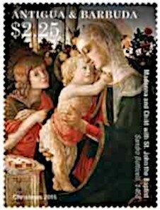 Madonna enthroned with angels and saints, by Lippi