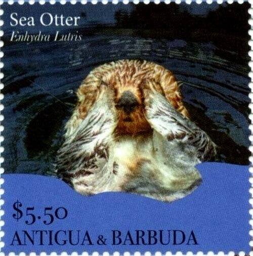 Winged Wheel, blue overprint