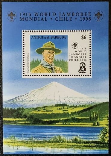 Sir Vere Cornwall Bird, Sr. with Antigua Flag in Background