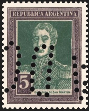 José Francisco de San Martín (1778-1850) - perf. 13¼x12½