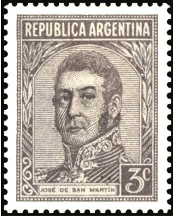 José Francisco de San Martín (1778-1850) - perf. 13¼x12½