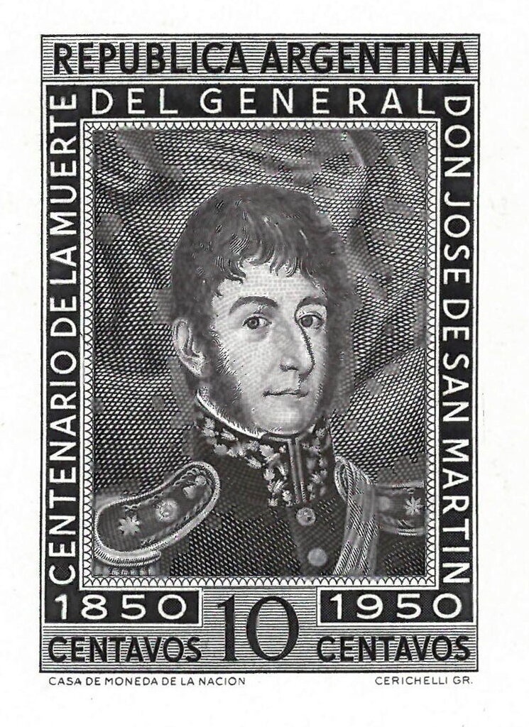 José Francisco de San Martín (1778-1850) - perf. 13¼x12½