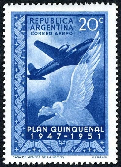 Andean Condor (Vultur gryphus) Blue Overprint