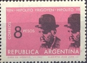 Carlos Gardel, painting by Carlos Alonso