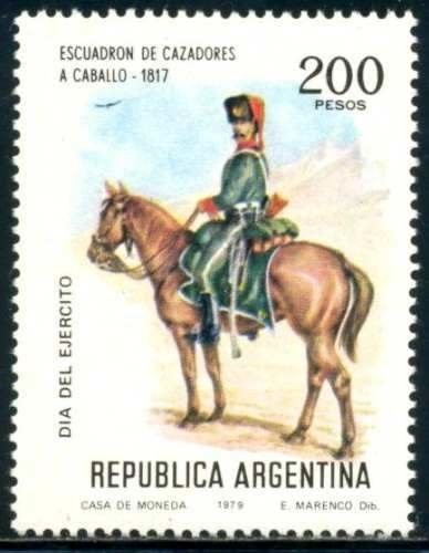 Stamp cancelled by Oficina Radiopostal Islas Malvinas