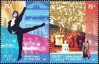 Map of South America with borderlines, ovpt. “M.O.P.”