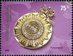 100 years of Argentine Post, San Martín, ovpt. “M.O.P.”